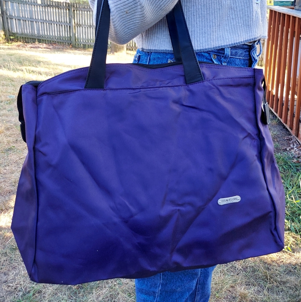Large AntiTheft Travelon Tote Bag
